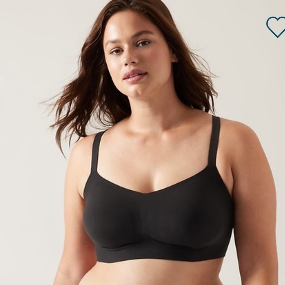 Athleta Seamless Black Wireless Bra